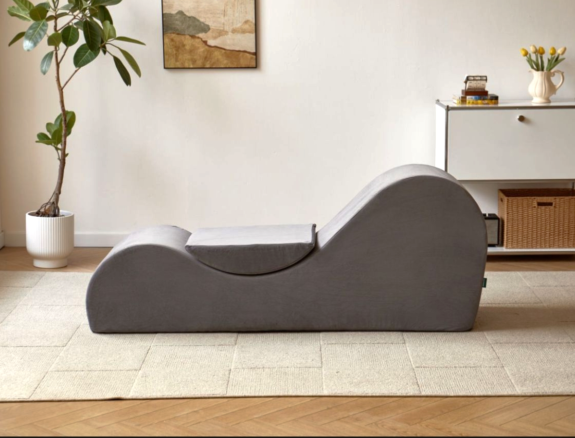Solace Chaise Lounge Chair Relaxation, Ergonomic Design With Soft Yet