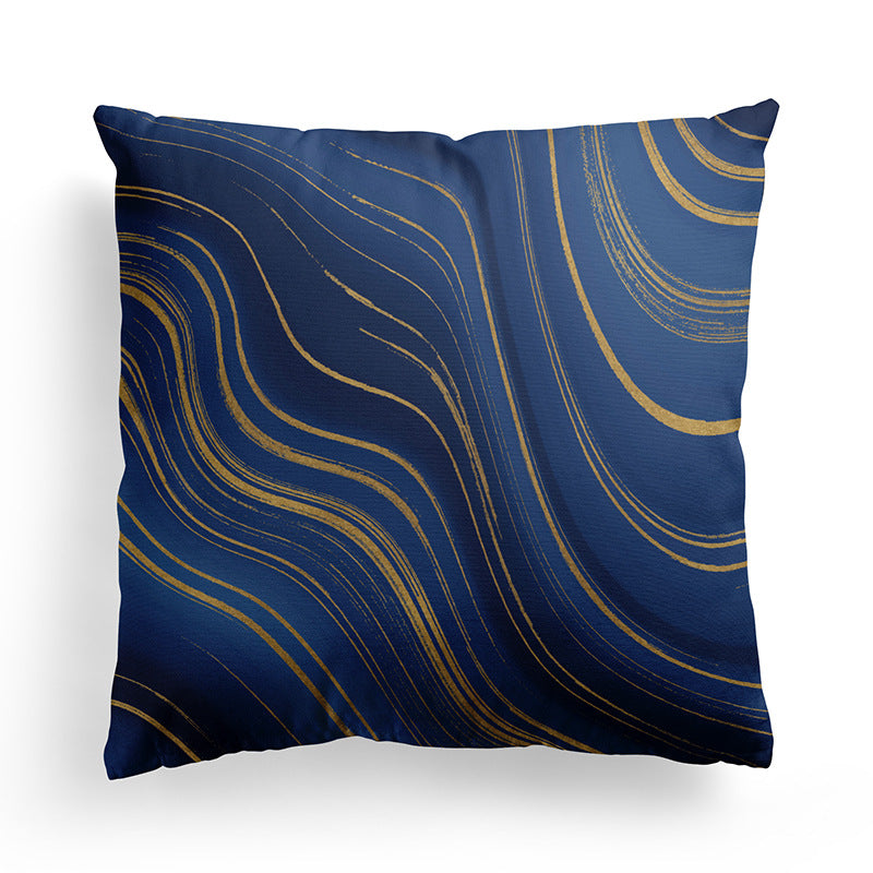 Minimalist Marble Texture Pillowcase for Living Room & Bedroom - 45x45 cm