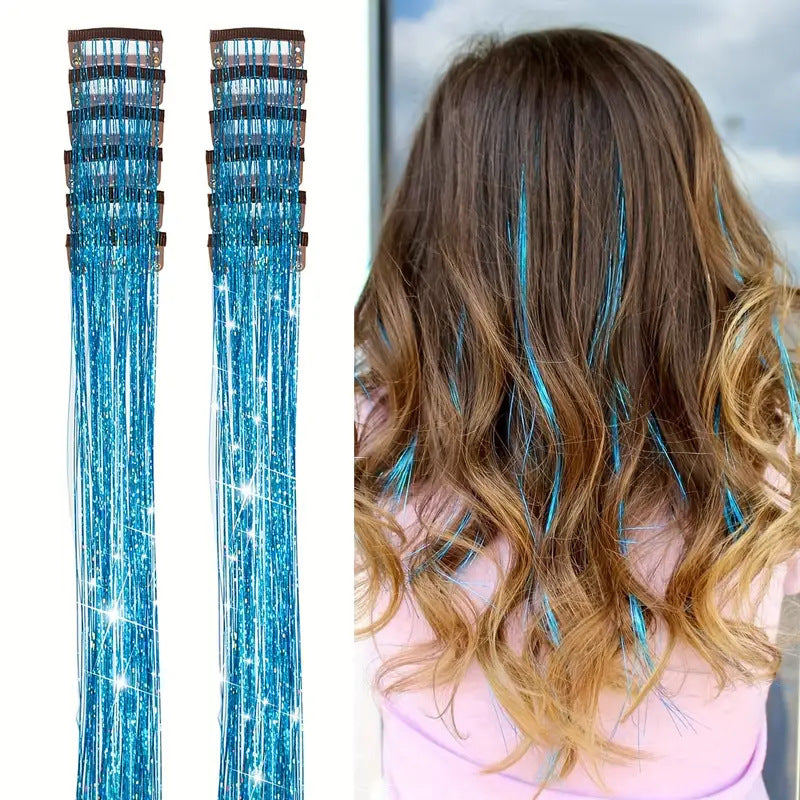 Colorful Seamless Hair Extensions - Multiple Colors