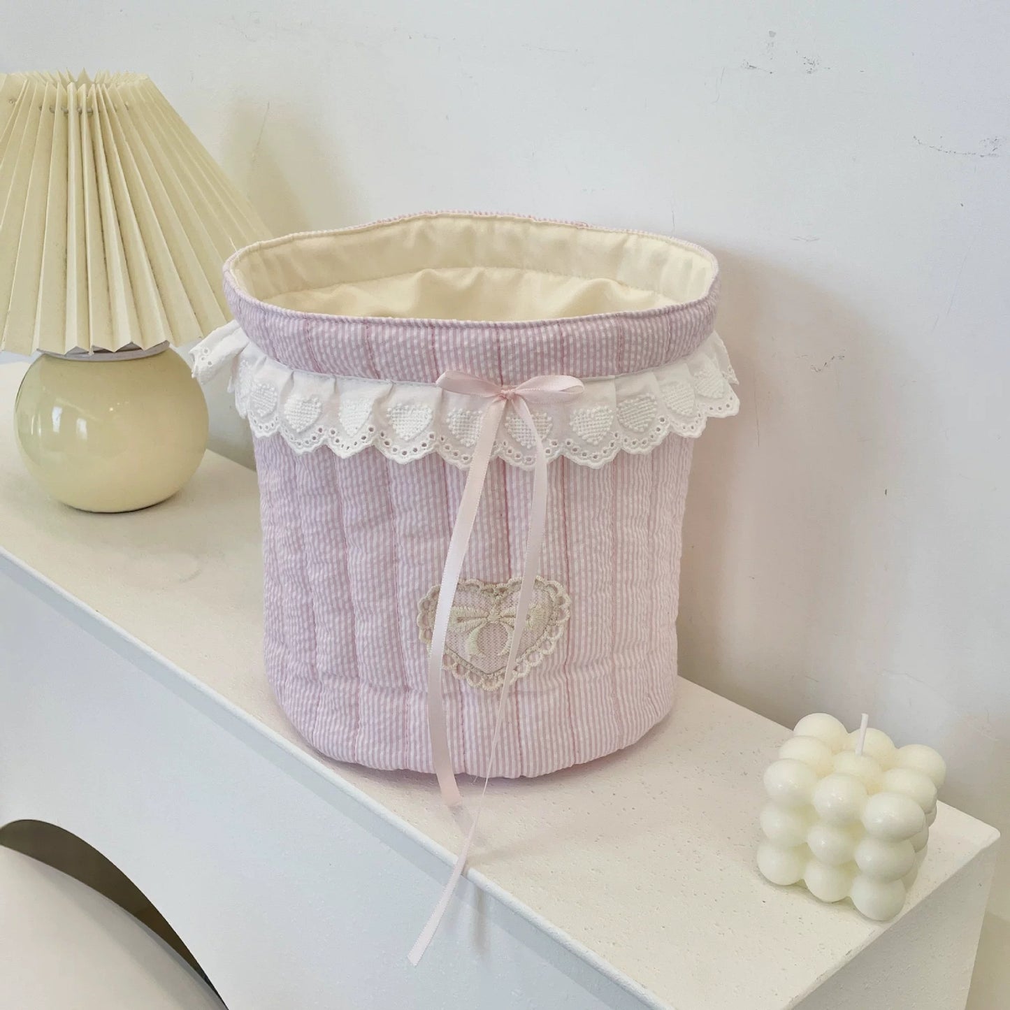 Fabric Desktop Storage Organizer for Odds and Ends, Snacks & Trinkets