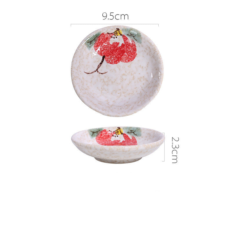 Japanese Ceramic Snack Dish - Hand-Painted & Microwave Safe