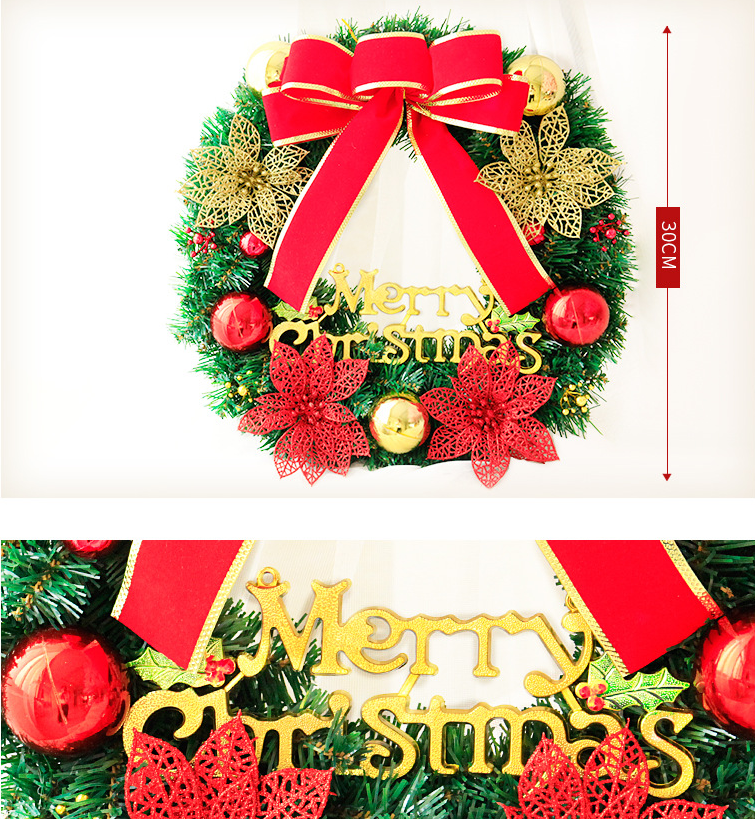 Christmas Wreath Door Hanging Festive Decoration for Holiday Season