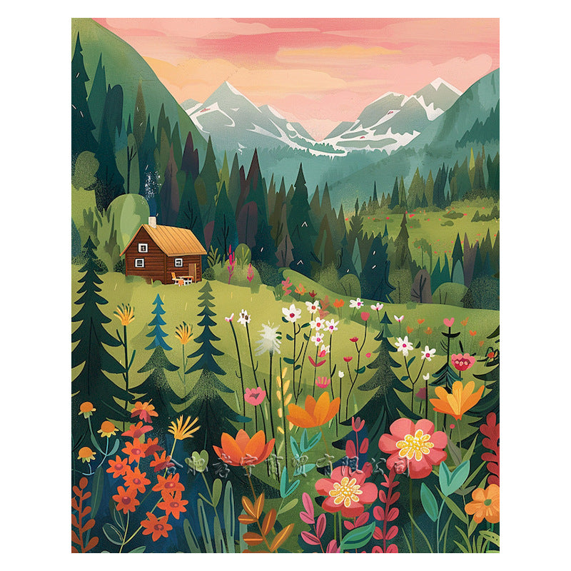 Diamond Painting Landscape DIY Wall Art for Living Room Decor - Multiple Sizes
