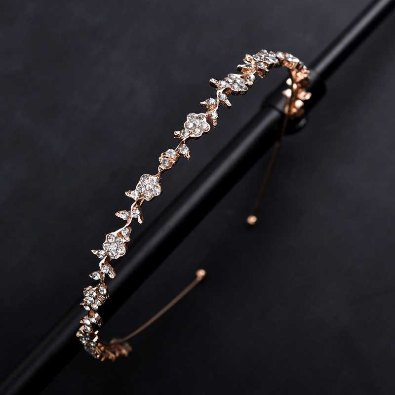 Alloy Flower Diamond Headband