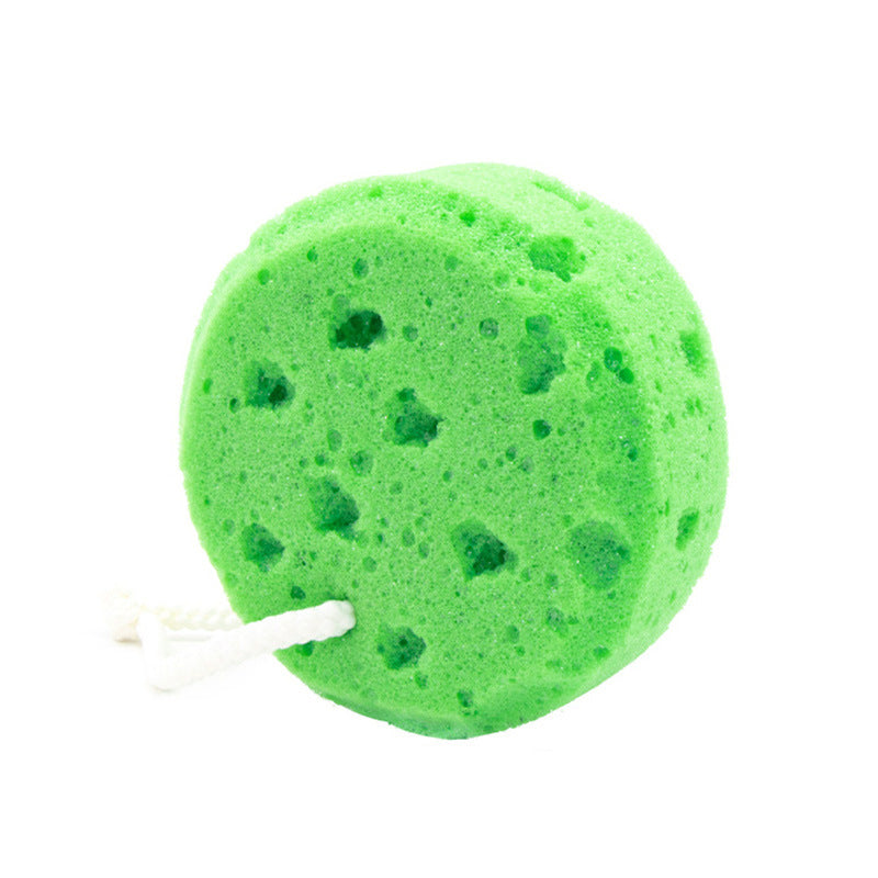 Children's Bathing Circular Seaweed Rubbing Sponge Set - Multiple Colors