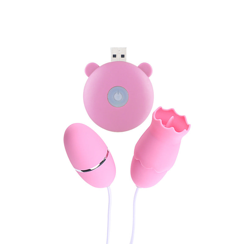 Women's Vibrating Masturbation Egg Pink Purple - Electric Female Wellness Device