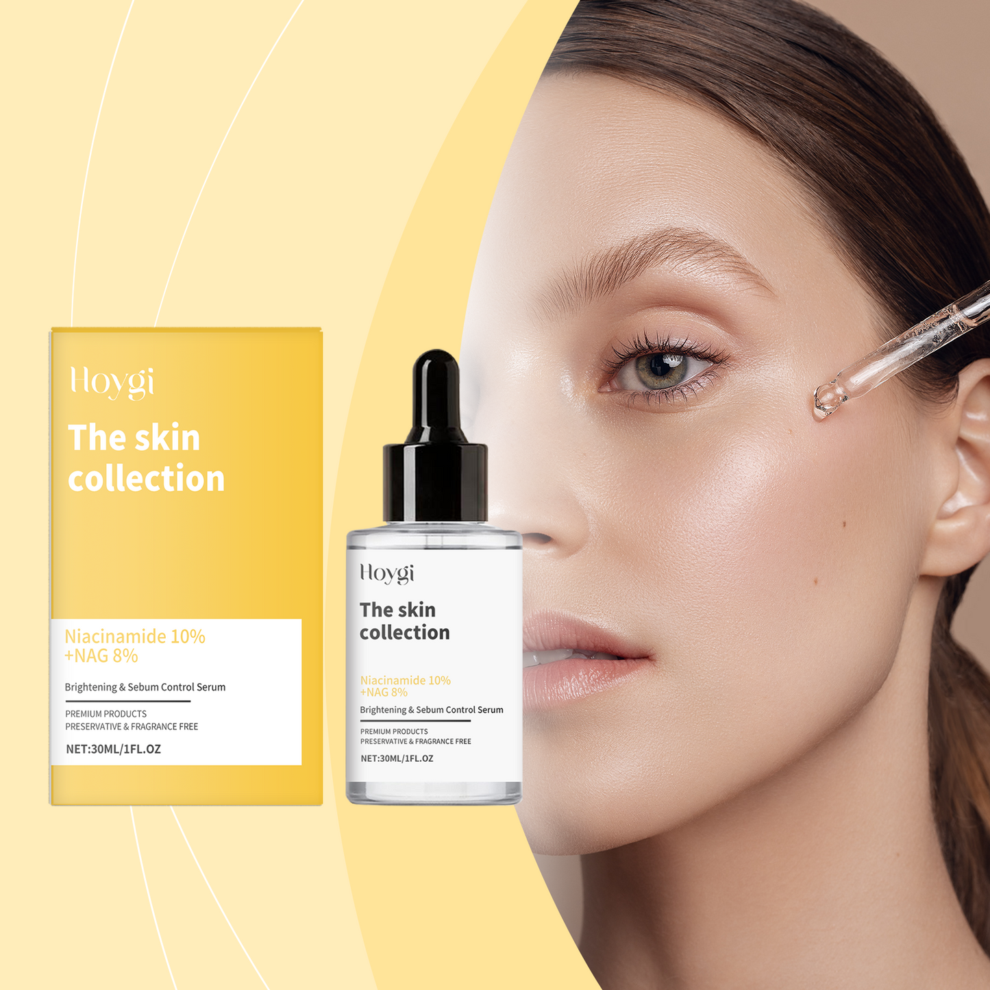 Nicotinamide Brightening Face Serum - Moisturizing & Hydrating Essence, 30ml
