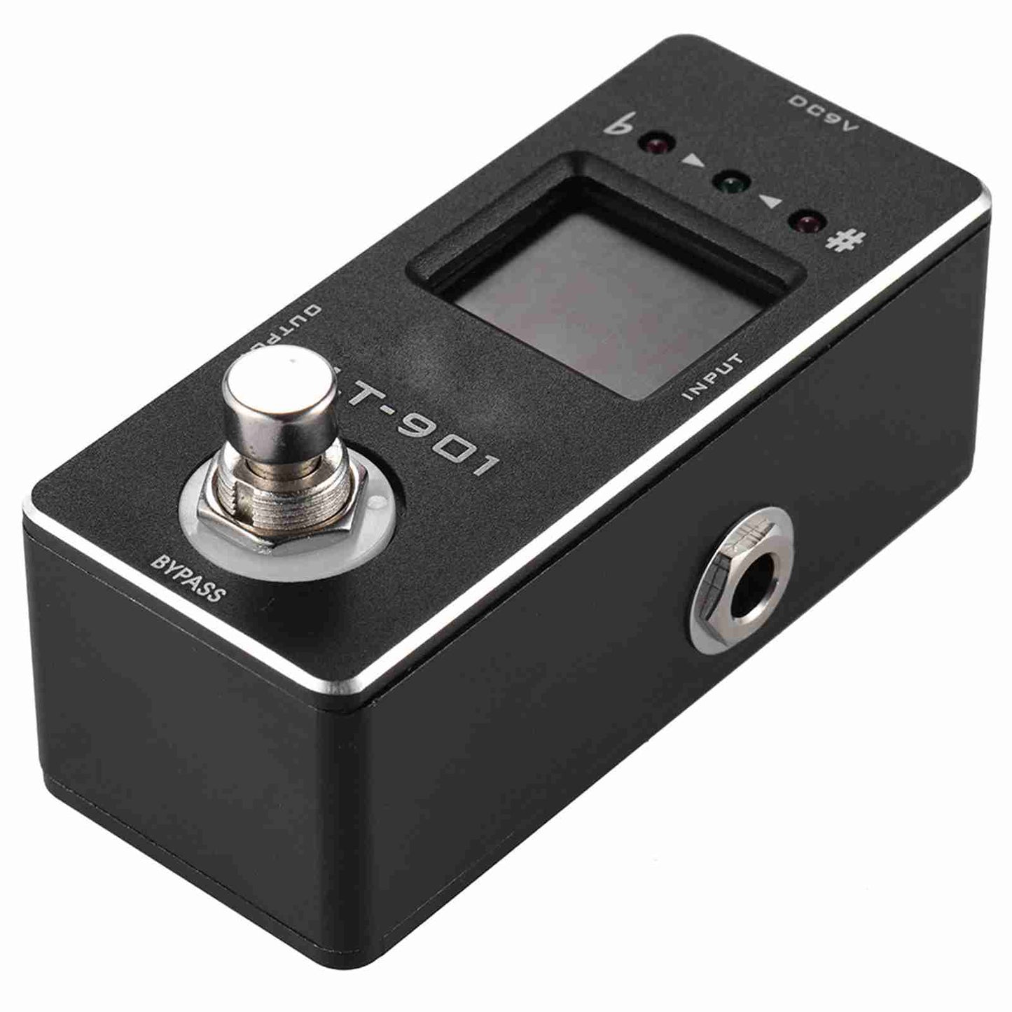 Mini Chromatic Guitar Tuner Pedal with True Bypass & LCD Display