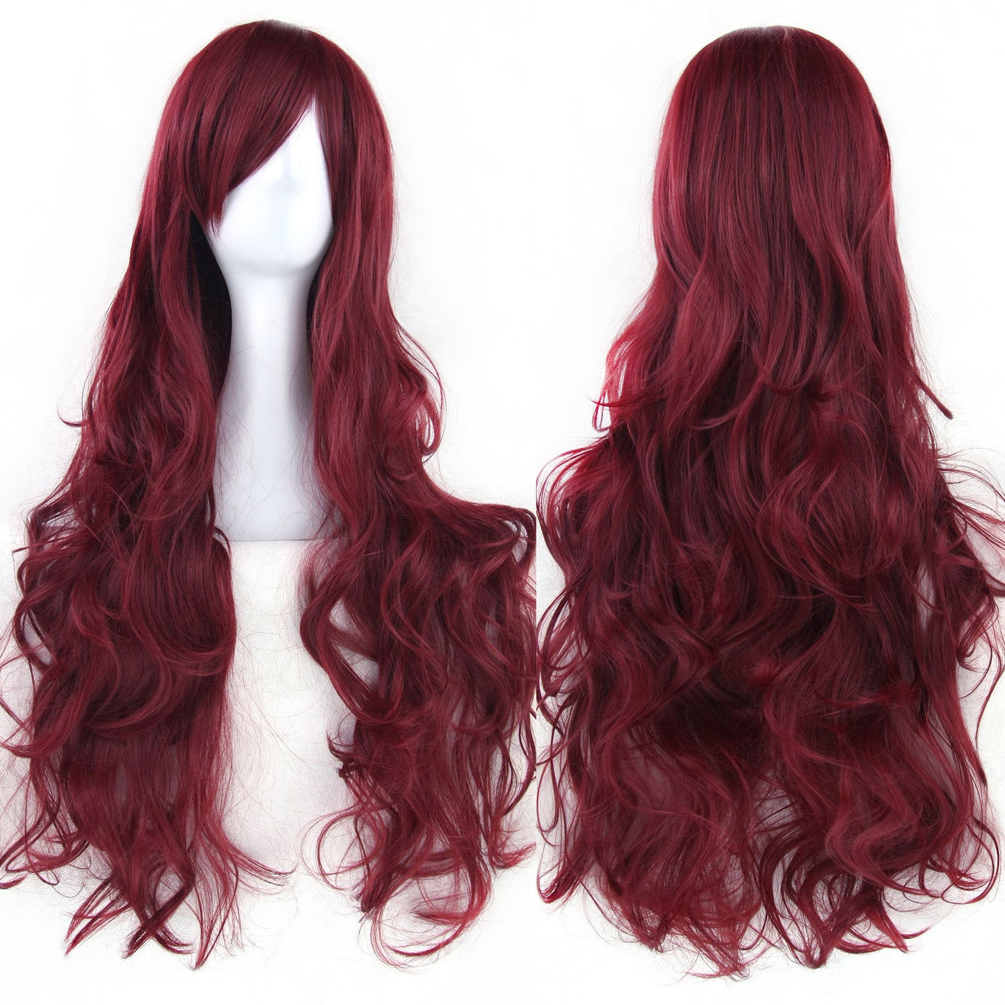 Colorful Cosplay Wig with High-Temperature Fiber, Long Curly Style