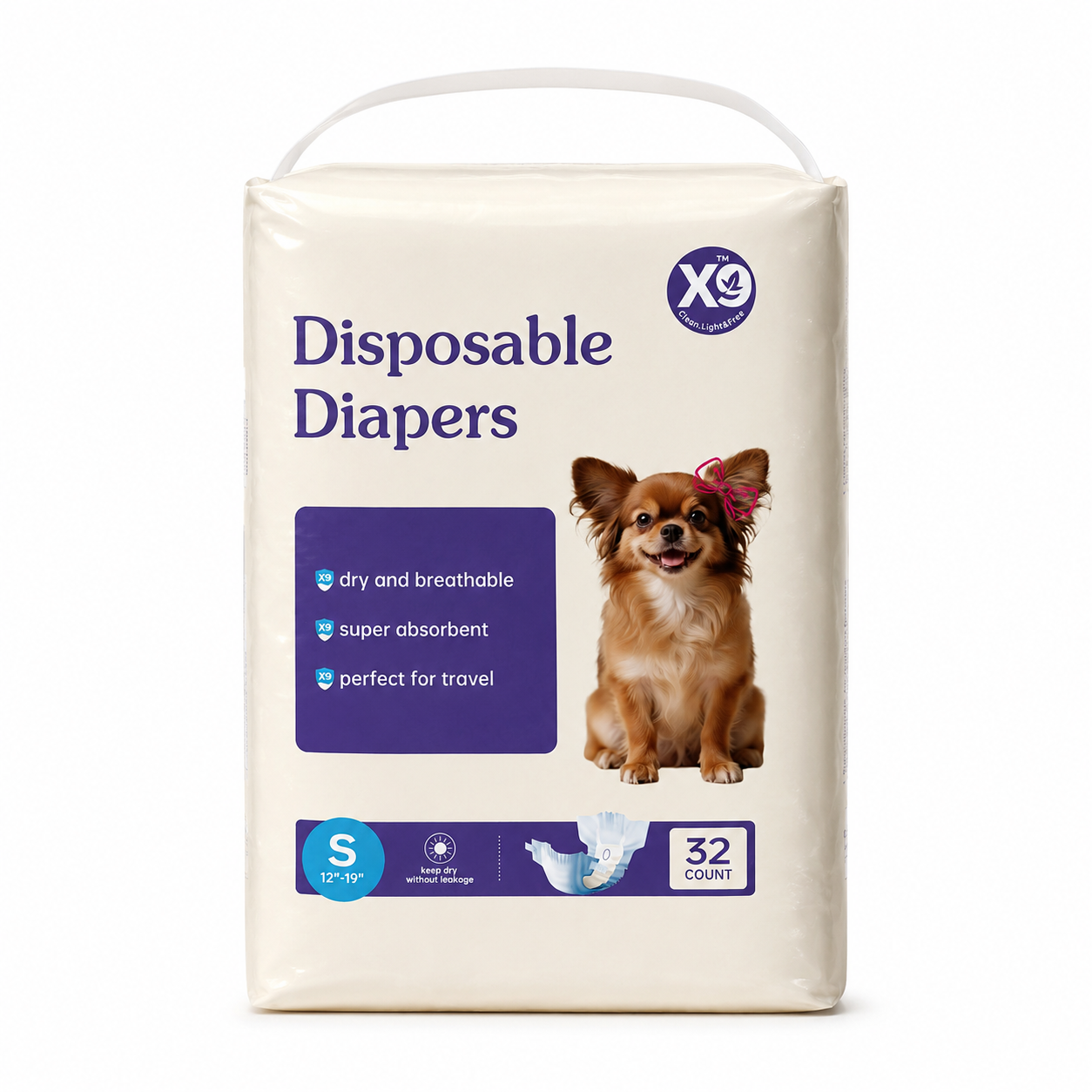 Disposable Female Dog Diapers - Leak-Proof, Breathable & Soft Skin-Friendly Fit