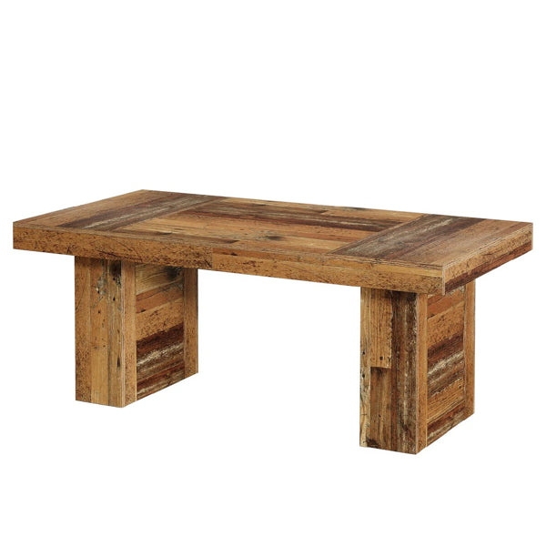 Rustic Dining Table - 63-Inch Wood Grain Finish