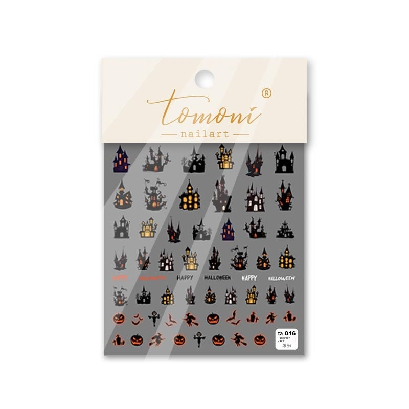 Nail Stickers Set Japanese Style Cartoon Pumpkin Nail Art Decals for All Variants