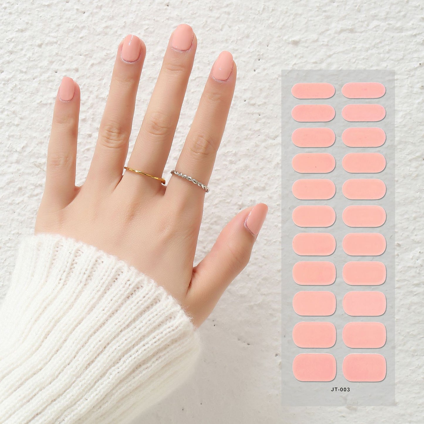 Semi-Curing Nail Art Stickers with Phototherapy Gel for Nail Art Kits