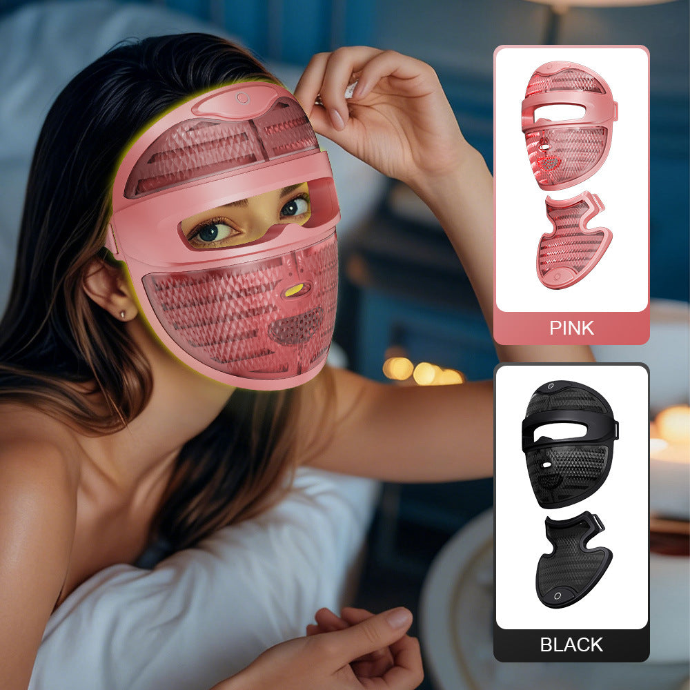7-Color LED Facial Mask for Skin Brightening & Rejuvenation - Home Use