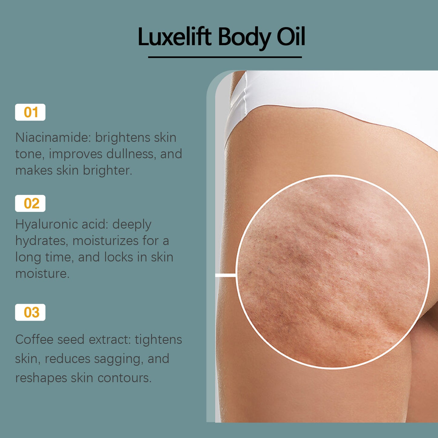 Hydrating Body Care Oil with Niacinamide & Hyaluronic Acid - 60ml