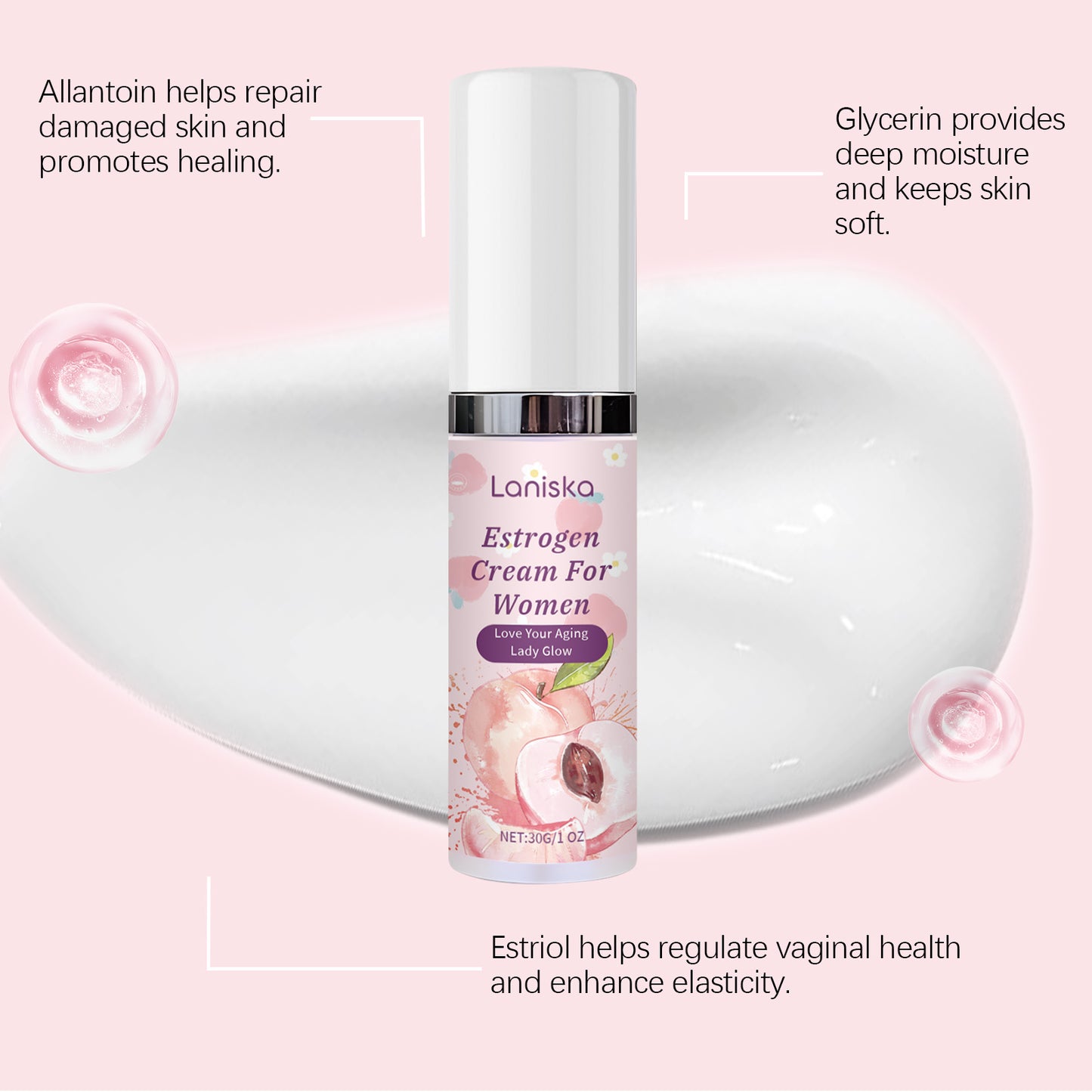 Intimate Care Repair Cream for Women - Gentle Estriol Soothing Lotion, 30g