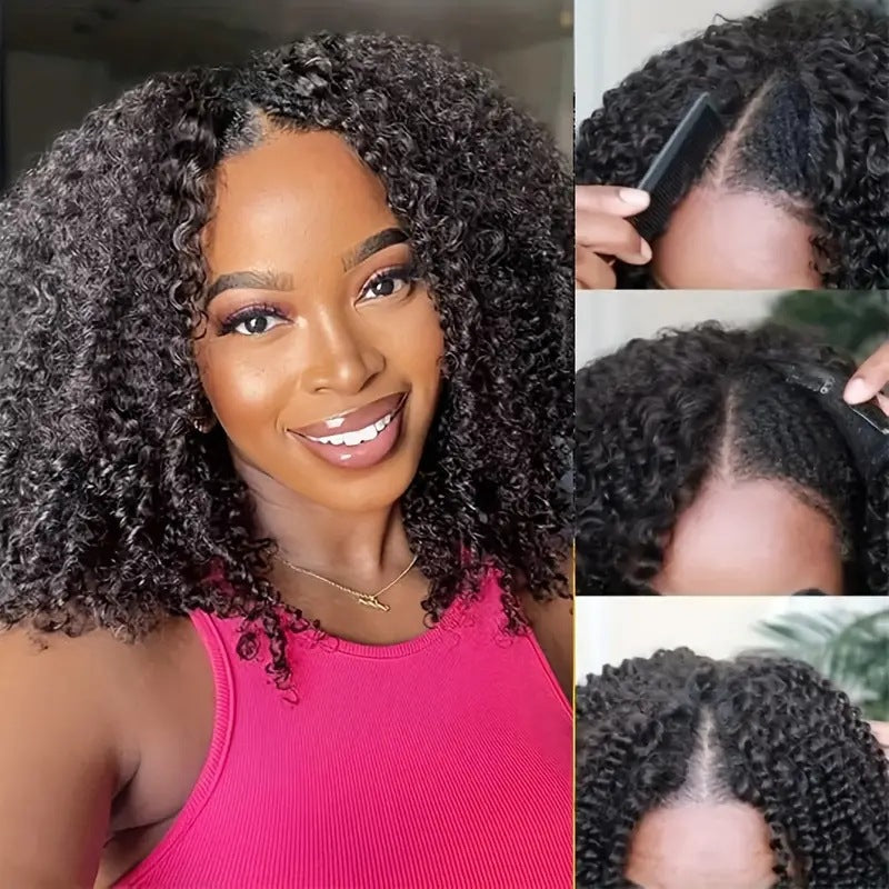 European Fashion Front Lace Wig Long Curly Synthetic Hair for Women
