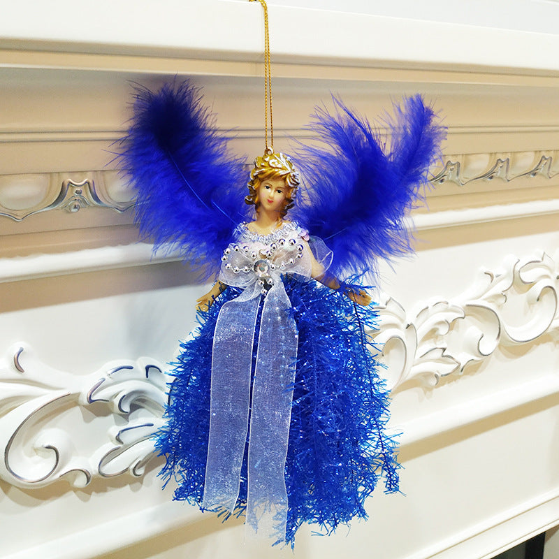 Christmas Angel Plush Doll Pendant Decoration - Festive Holiday Ornament