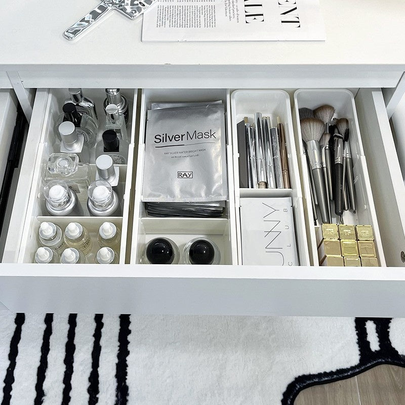 Telescopic Cosmetic Drawer Storage Box - Home Bathroom Organizer