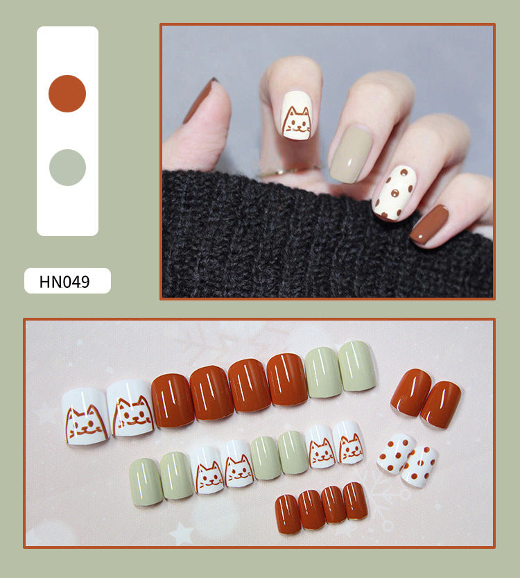 Fake Nail Art Patches - Wearable Nail Decorations for DIY Manicure