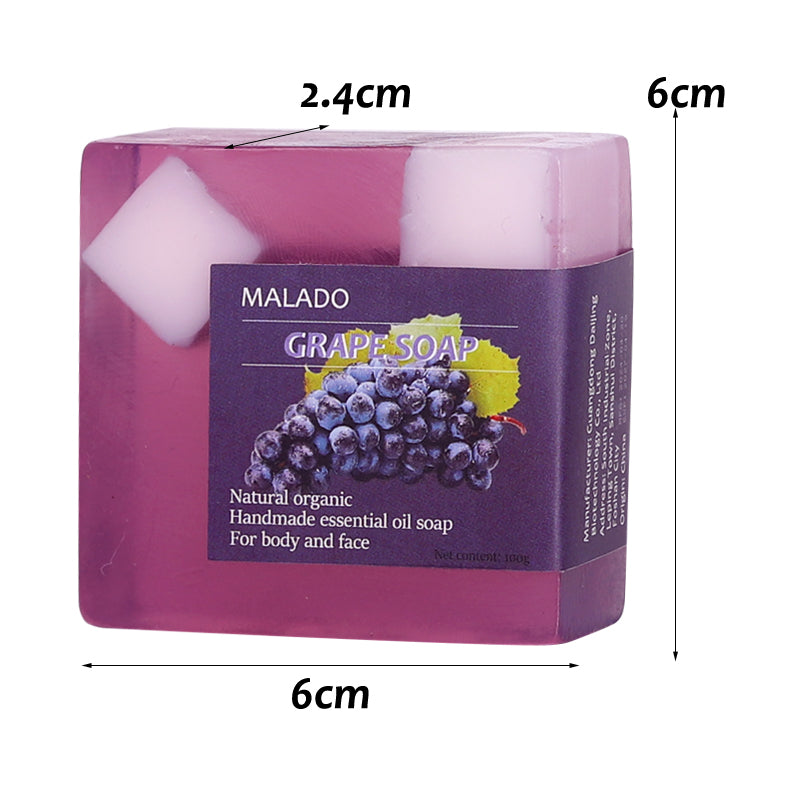Grape Granule Fruit Soap - 100g Natural Body Care Bar