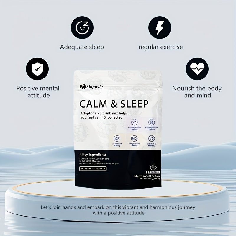 Adaptogenic Drink Mix - Raspberry Lemonade - Ashwagandha & Magnesium