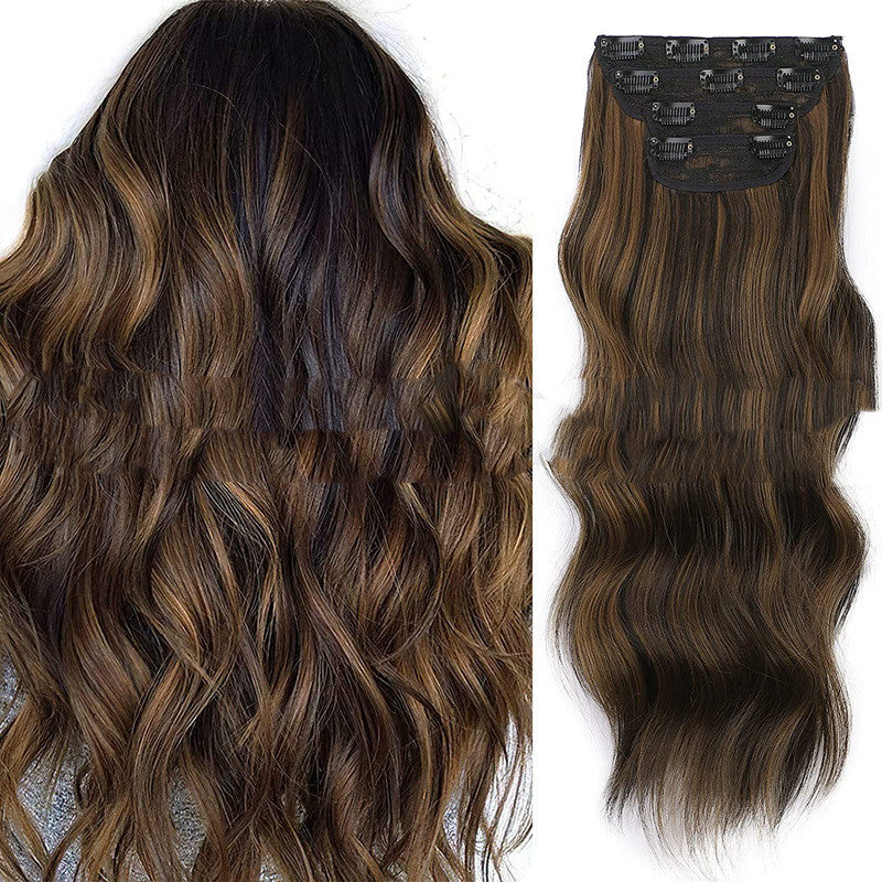 Synthetic Wig for Women 20 Inch High Temperature Fiber Hairpiece with Multiple Colors