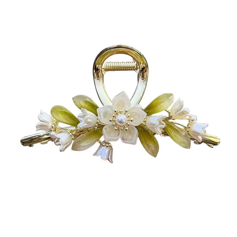 Lily Retro Metal Hairpin - Antique Flower Style