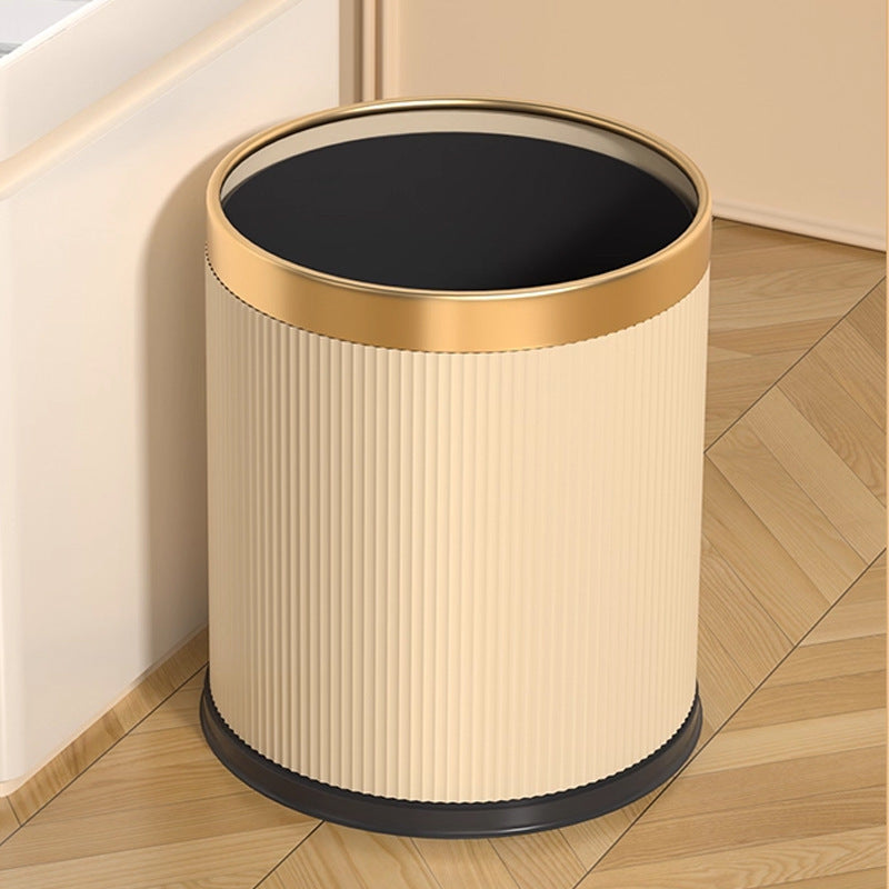 Uncovered Large Capacity Trash Can with Thickened Design for Home Kitchen