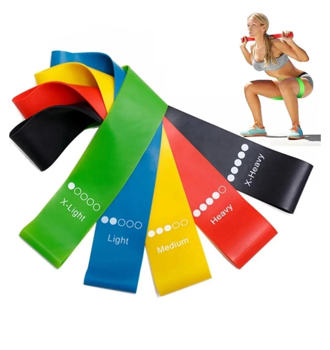 Loop Resistance Bands Set of 5 for Full Body Workout
