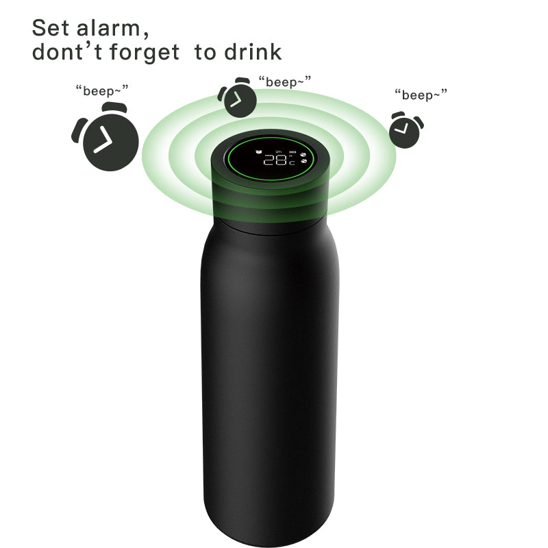 600ML Smart Water Bottle with Temperature Display & App Control