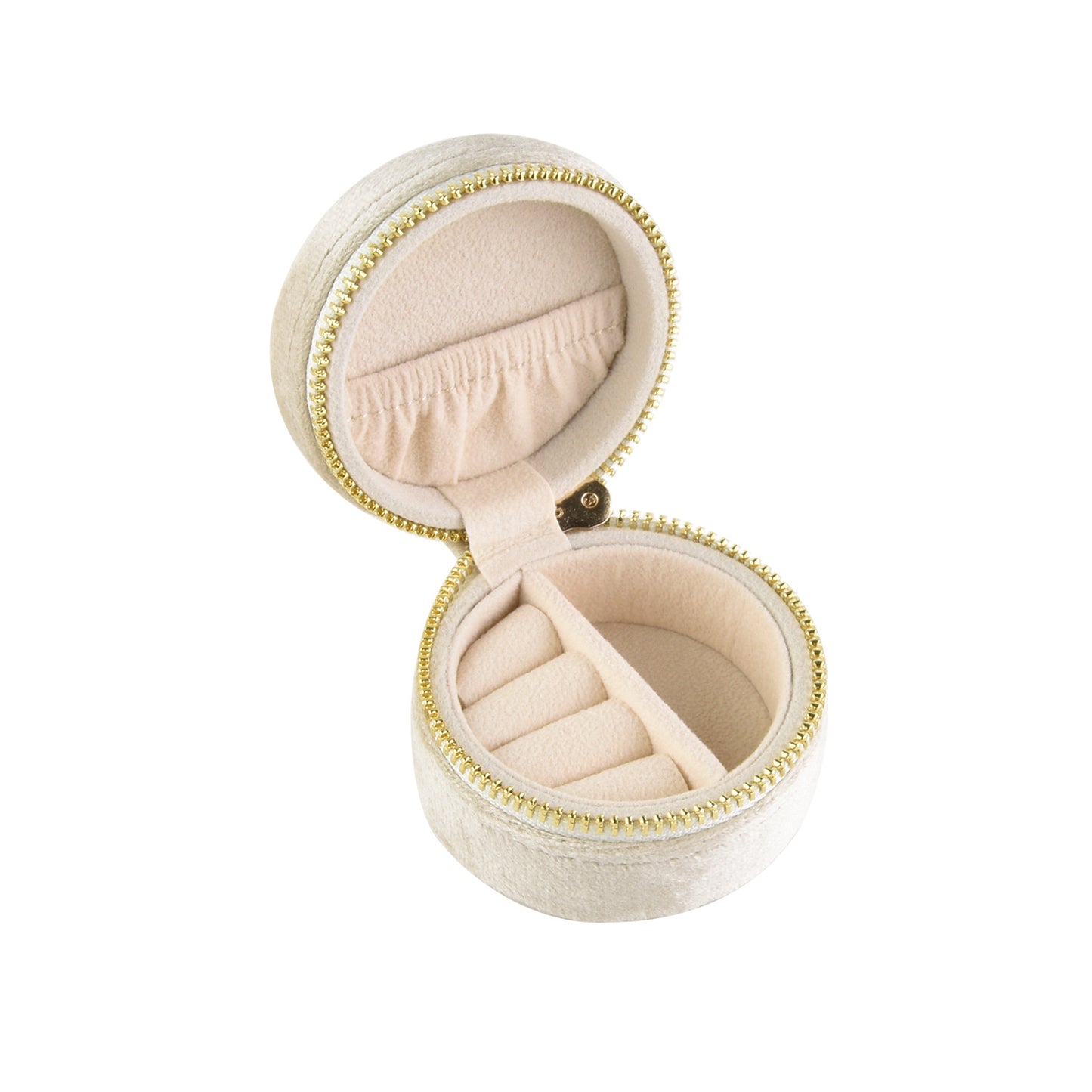 Mini Velvet Jewelry Storage Box - Portable Ring Organizer, Multi-Color