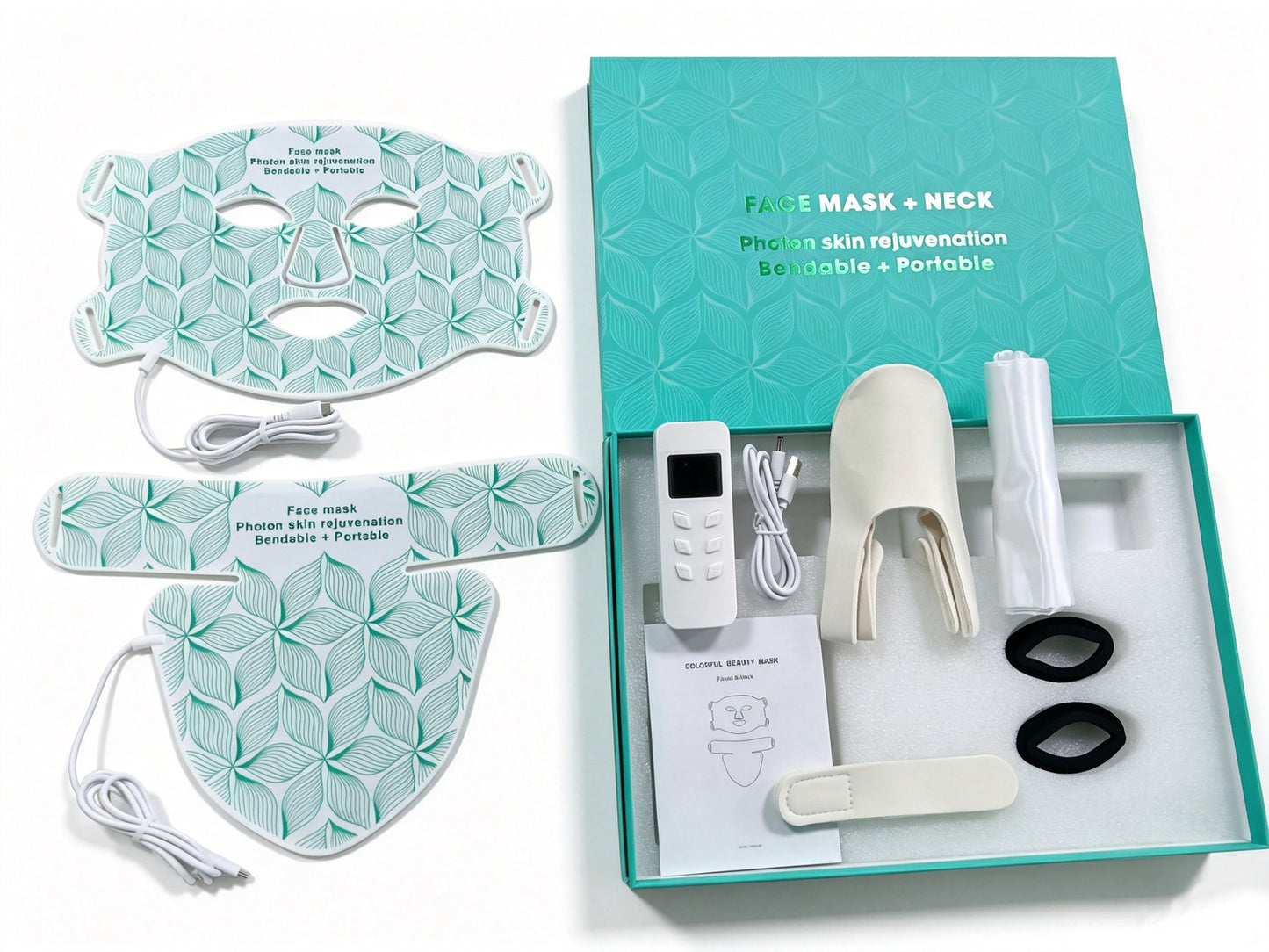 LED Red Light Facial Mask with 8-Color Spectrometer & Infrared Photon Therapy