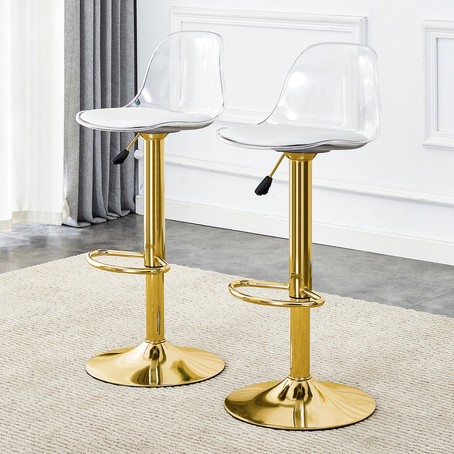 Modern Minimalist Bar Chairs And Stools. Can Rotate 360 Adjust