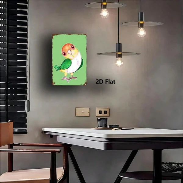 Metal Tin Wall Decoration Sign - 20 cm x 20 cm