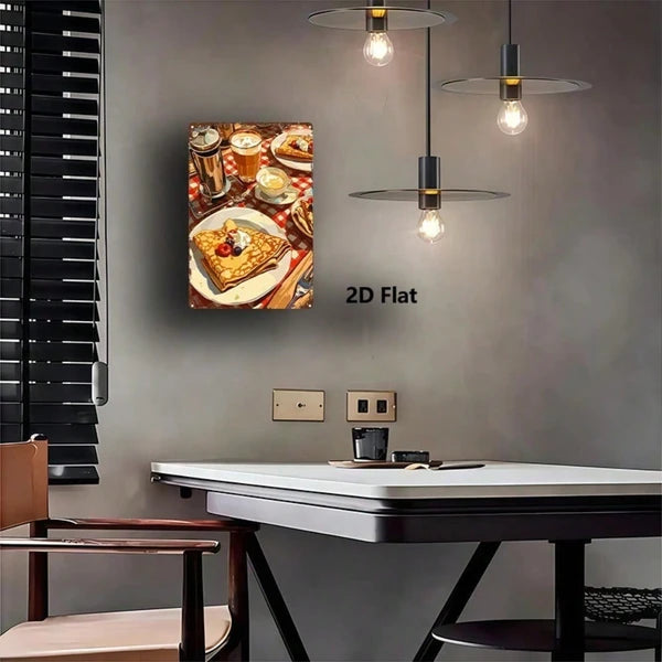 Metal Tin Wall Decoration - 20 cm x 20 cm Art Sign