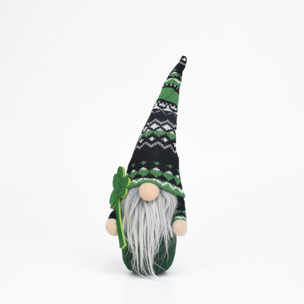 Saint Patrick's Day Baby Doll Decoration - Cloth Faceless Ornament for Home & Party