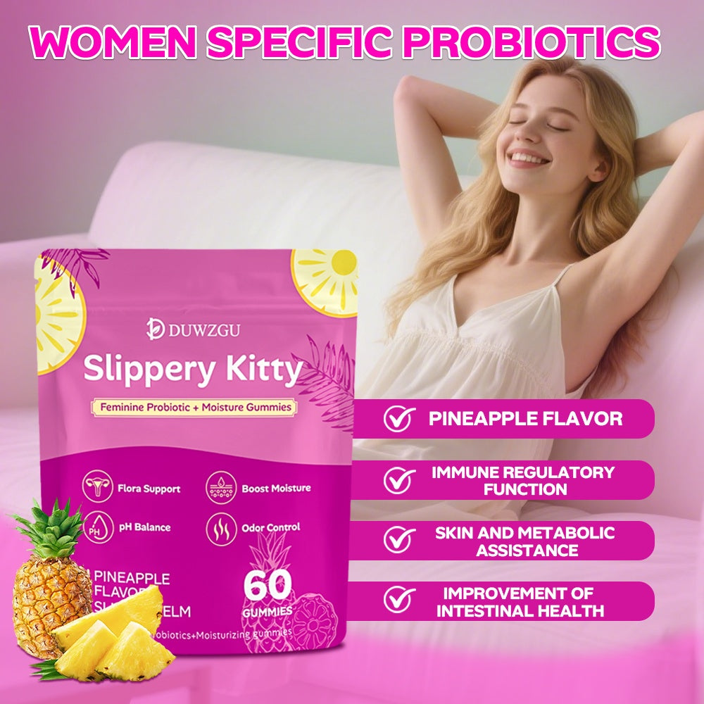 Female Probiotic Moisturizing Gummies for Gut and Skin Health