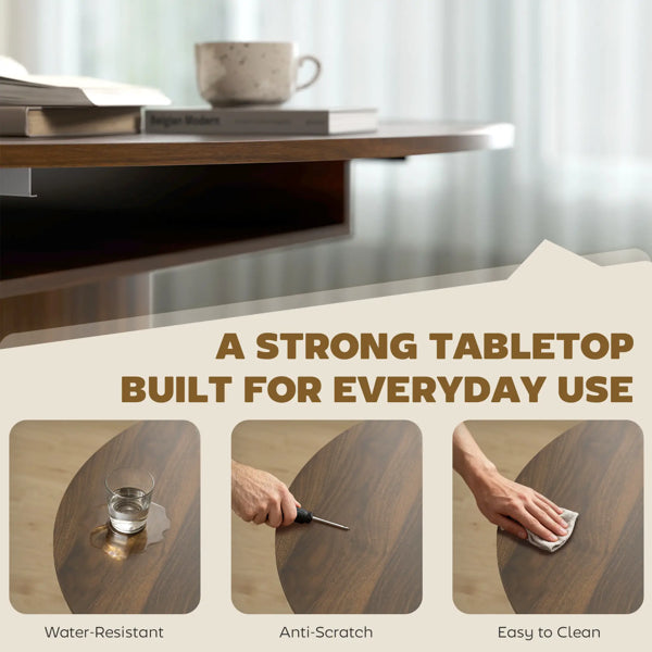 Extendable Dining Table with Storage - Walnut