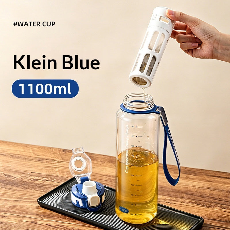 High-Temperature Resistant Outdoor Water Bottle 1100ML Tritan Drinkware