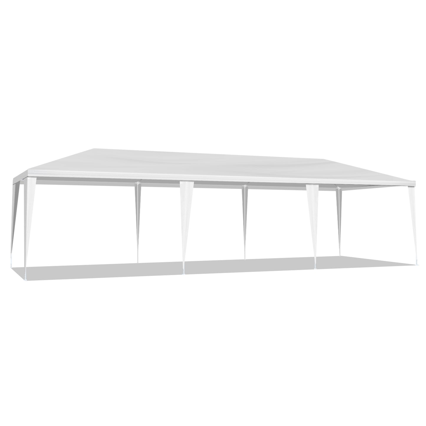 10x30ft White Party Tent with 5 Sidewalls - Waterproof Canopy