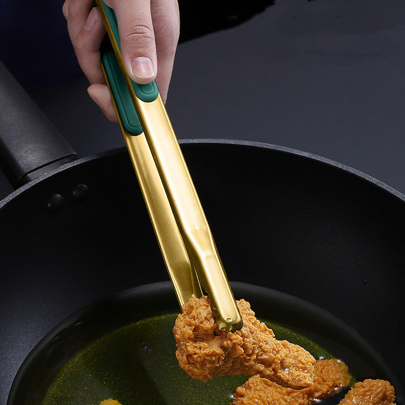 Korean Stainless Steel Barbecue Tongs - Multiple Sizes, Korean Style Grill Utensils
