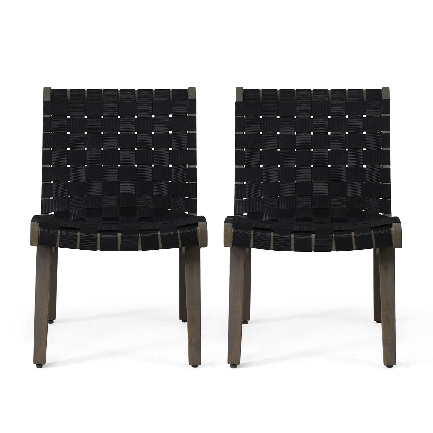Charlotte Lounge Chair - Black Metal & Wood