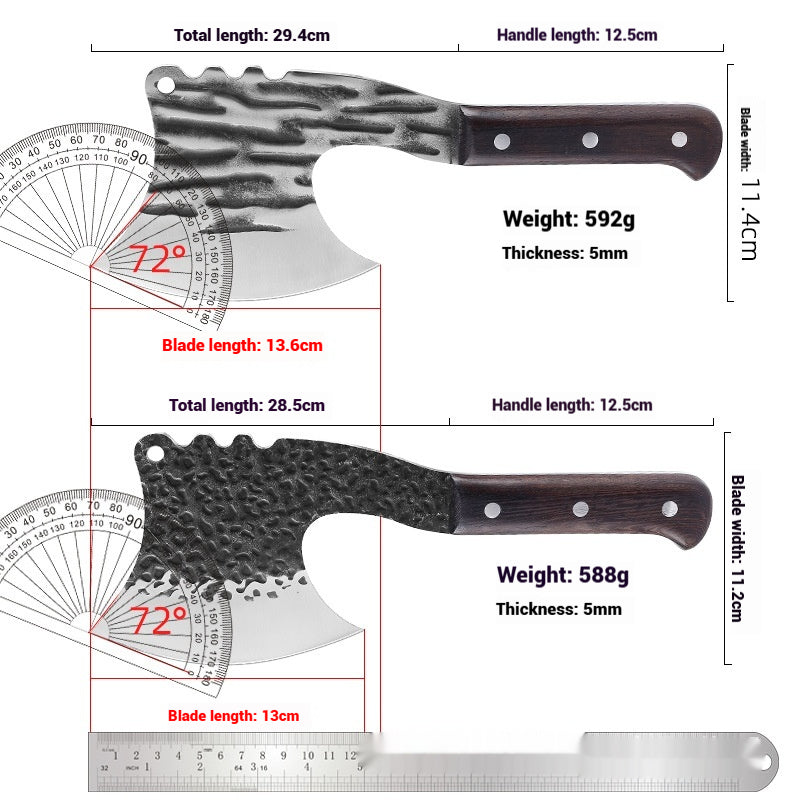 Multifunctional Hand-Forged Bone Chopping Knife for Kitchen