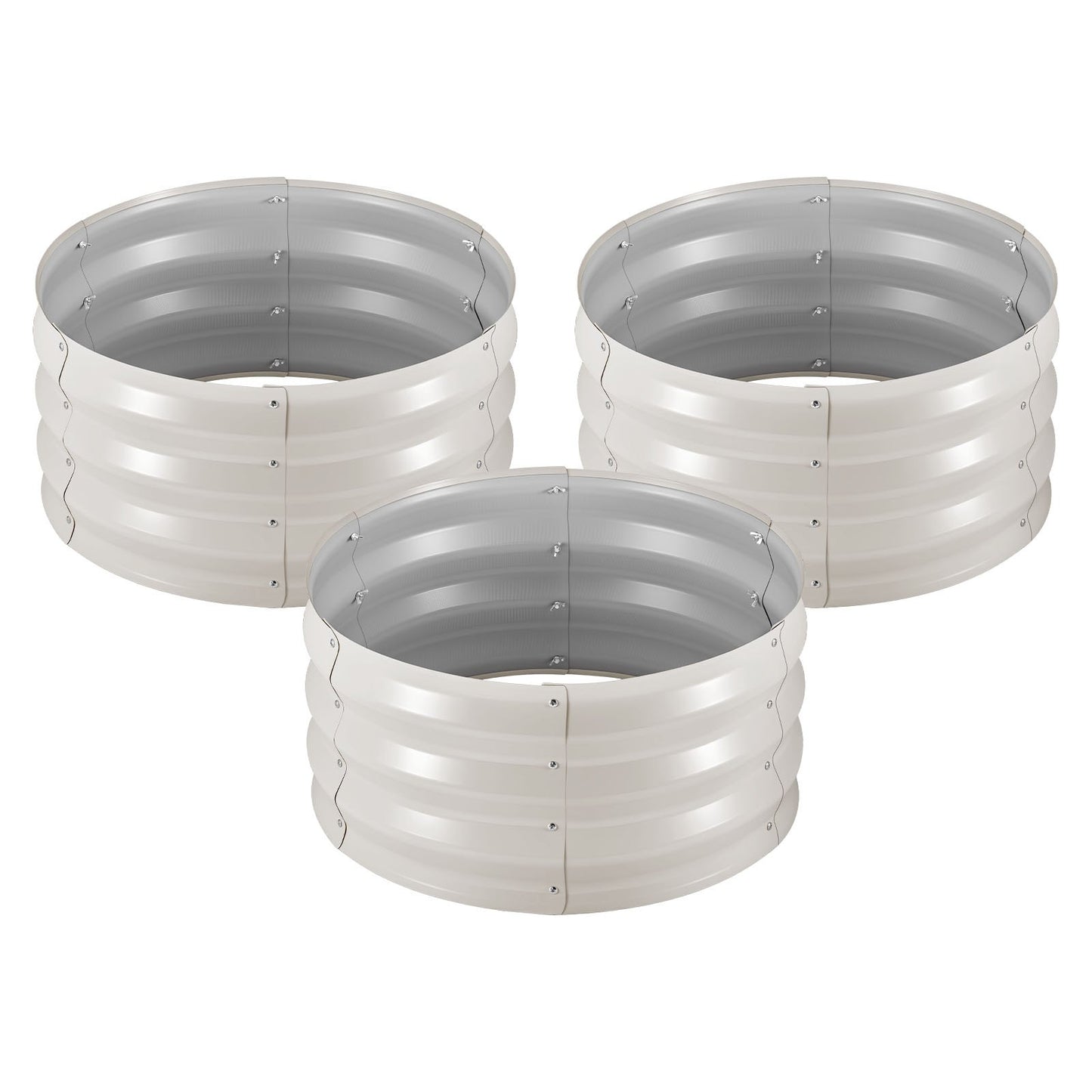 Galvanized Raised Garden Bed Kit 2x2x1 ft Outdoor Planter Boxes with Gloves