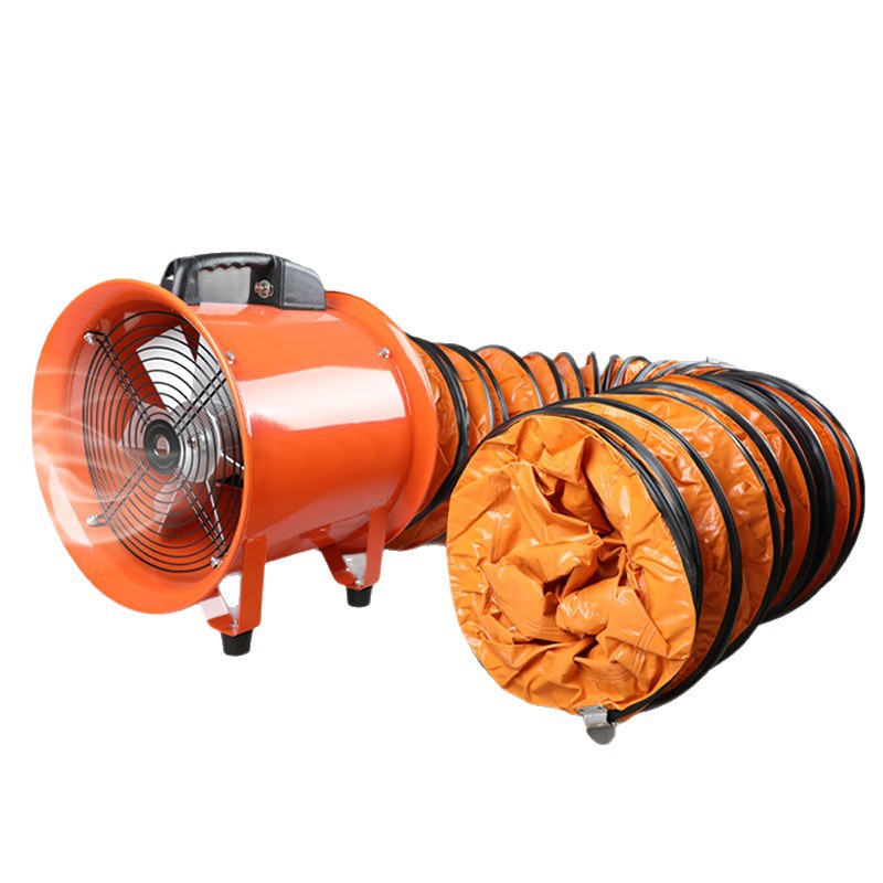 14-Inch Portable Axial Flow Fan with 5M Air Duct for Home & Garden