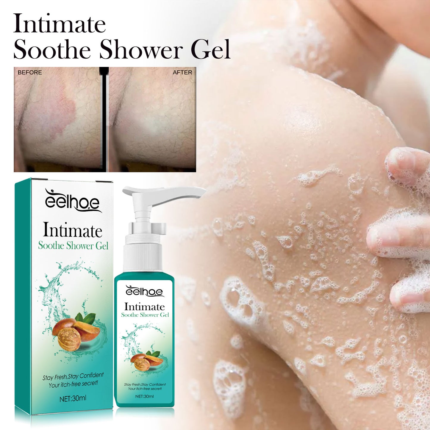 Exfoliating Body Wash with Lemon & Wormwood Extract - Deep Cleanse