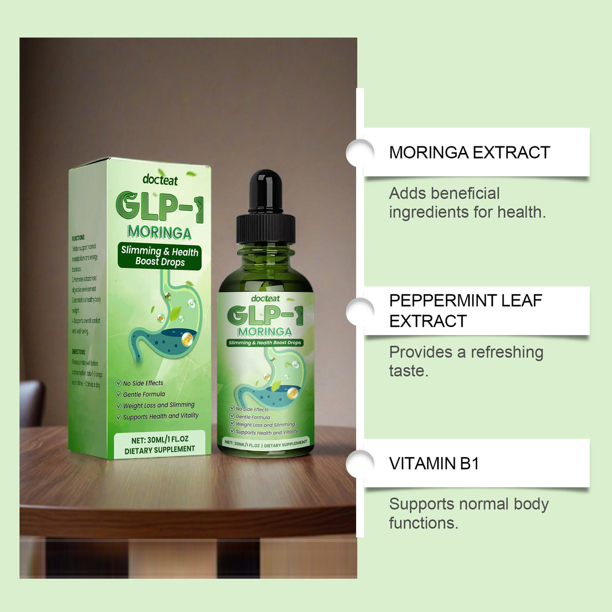 Vitamin B1 Herbal Support Supplement Liquid - 30ml