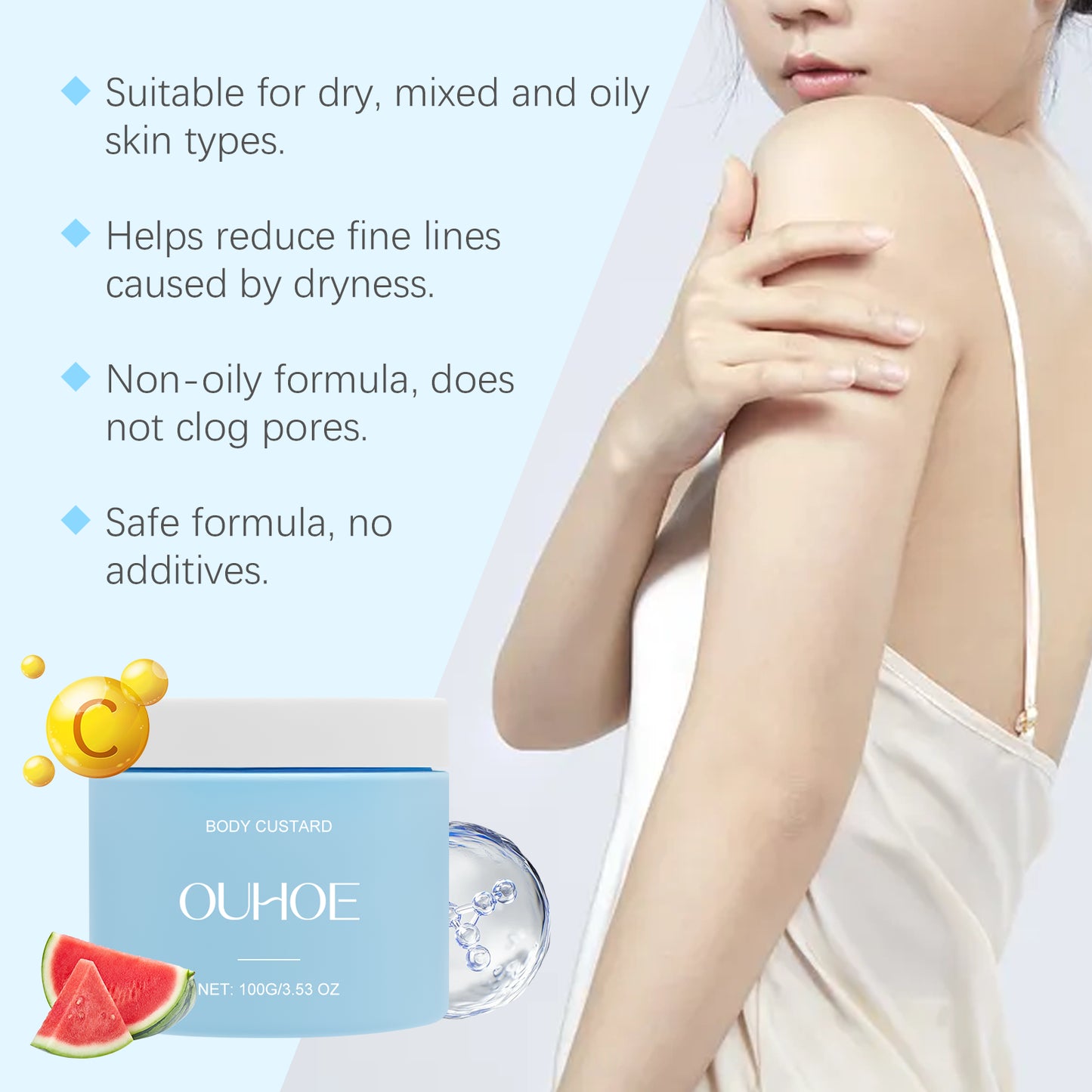 Watermelon Nourishing Body Cream with Niacinamide & Vitamin C - 100g