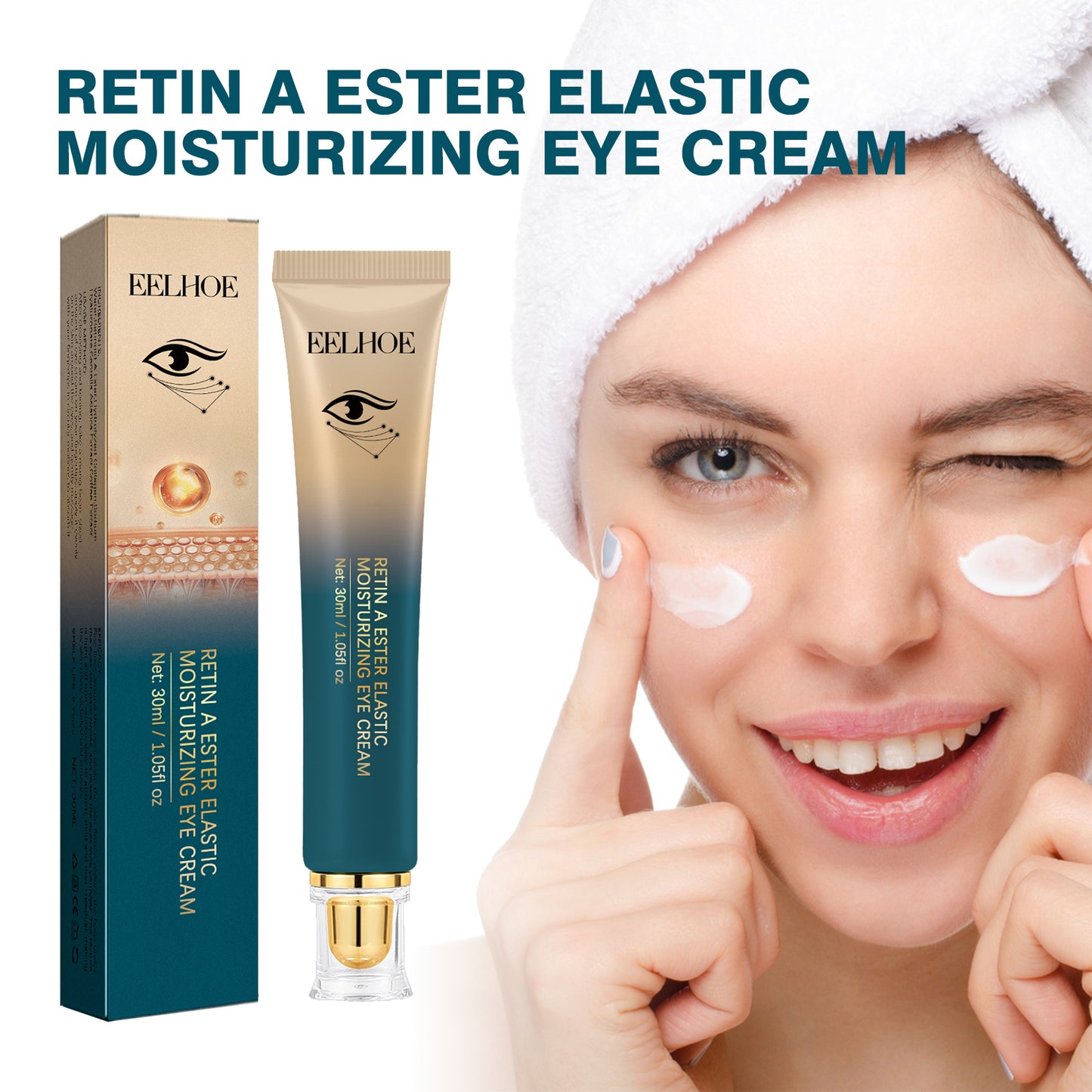 Hydrating Retinol Eye Cream for Dark Circles and Fine Lines
